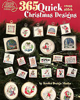 Make your holidays warm-hearted and festive with cross-stitched Christmas gifts and decorations made by you.

In this book we have all 365 designs stitched on an array of useful and gift-able products.  Recreate the projects as we’ve shown or use our 365 Quick Christmas Designs for your own holiday creations and celebrations. This book includes lots of Santas, snowmen, angels, elves, cute designs of edible goodies and even several "twelve days of Christmas".