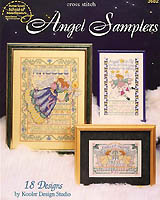 A collection of 18 angel samplers created by designers, Linda Gillum, Sandy Orton, and Pam Johnson.