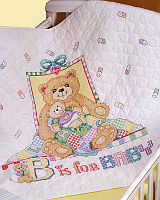 What baby would not enjoy being welcomed by this charming pair of teddy bears.
