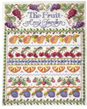 Fruit of My Garden - Silk Ribbon: A beautiful sampler showing off silk ribbon in a number of stitches.