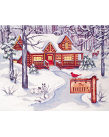 Take the chill out of the air in this cozy cabin.
