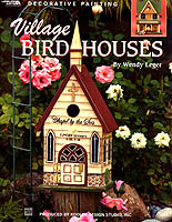 Paint a delightful village of birdhouses to decorate your home and garden.