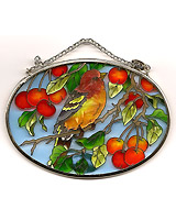Hand-painted glass Sun Catcher.