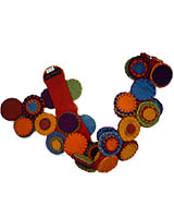 This felt product is made of 100% sheep wool using the ancient hand art technique of felting.