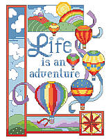 Get ready for high-flying fun with this aerodynamic hot air balloon design with a sweet uplifting message!
Celebrate the joys of childhood, imagination and the optimistic take on life with this colorful palette by Linda Gillum. Looks great in any children's bedroom or playroom or for that special someone who needs a lift.