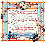 This Wedding Blessing offers the plain spoken, yet provocative, caring insight of life together. A tribe, wise in the ways of life, love and heritage, passes down this blessing bordered in rich, warm and earth tones, certain to be admired by newlyweds.