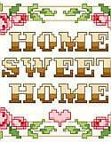 Home Sweet Home Big Stitch - PDF: The epitome of classic cross stitch, ‘Home Sweet Home’ says it all and will fit into any traditional or retro décor. 