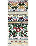 The English Sampler: A band Sampler inspired by the golden age of English needlework during the 1600’s, contains close to two-dozen specialty stitches typically used in samplers from this period.