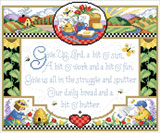 PDF Download - Bring sunshine and the warmth of country into your home with this counted cross stitch sampler.