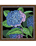 Blue Hydrangea - PDF: The bright hue of this large flower stands out against the luscious greenery of the leaves to revitalize your any decor. Would make a great Easter, Mother’s Day gift or to celebrate spring.
