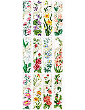 Birthday Bookmarks - PDF: Stitch a bouquet of bookmarks to give as thoughtful gifts.  
Treat your favorite reader to a special marker with beautiful cross stitch blooming flowers.
