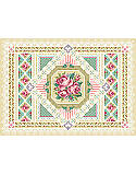 Rose Sampler - PDF: A selection of specialty stitches will add variety and interest to this sampler in counted cross-stitch. Stitched on sea foam green Aida cloth, this design will pop out at you when you stitch it.