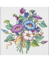 Morning glories all a bloom to greet you every morning.