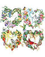 Carry the beauty of the four seasons in your home throughout the year with this Counted Cross Stitch Design.