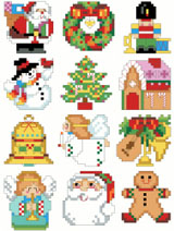   These tiny designs work up quickly and can be used for a variety of holiday purposes. 