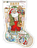 I'd Rather Be Fishing Stocking - PDF: An Angler's delight!  Santa has "Gone Fishing" until he's pressed into service on Christmas Eve. A perfect stocking for the fisher person in your life.  

