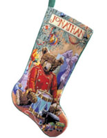 Create a gorgeous stocking using the time-honored handcraft of needlepoint. High-quality Persian wool yarn creates a rich tapestry of color that will be enjoyed for years. Rich coloring and exquisite design will make this Little Drummer Bear a treasured Christmas piece.