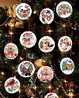Round out Christmas with a set of 12 festive Ornaments! Created for a unique holiday vision to make your wreath, tree and gift-giving the merriest ever.