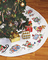 Snow Much Holiday Cheer Surrounds The Christmas Tree!