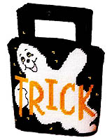 Be unique this halloween and get this fabulous plastic canvas bag to do your trick or treating.