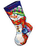 Jolly Snowman Stocking