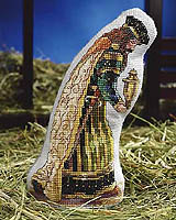 Magi with Myrrh, part of our soft sculpture Nativity collection. Great as ornaments or displayed in a manger.