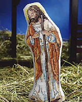  
Joseph, part of our soft sculpture Nativity collection. Great as ornaments or displayed in a manger.
