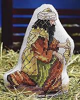 Magi with Frankincense, part of our soft sculpture Nativity collection. Great as ornaments or displayed in a manger.