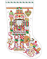 You can almost hear "The Dance of the Sugarplum Fairies" when you gaze at this beautifully detailed Candy Nutcracker stocking.