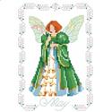 Birthday Faeries May - PDF: Emeralds are the birthstone for May and our fairy sparkles like an emerald. She’s surrounded by Lilies of the Valley which are the flower of May. One in a series of twelve faeries.