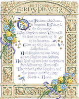 The Lord's prayer has so much meaning for Christians throughout the world, and this exquisitely detailed design features the prayer in its entirety. 
