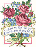 Philippians 1:3 - PDF: A sweet bouquet of lilacs and roses illustrates the sentimental verse of Philippians 1:3. “I thank my God in all my remembrance of you.” One of our popular Scriptures of Thanksgiving, this lovely design will inspire all who view it.  