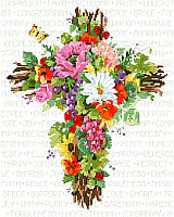 SUMMER CROSS AS BEAUTIFUL AS THOSE SUMMER FLOWERS OUTSIDE YOUR DOOR. 