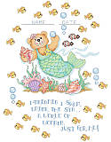 Merbaby Birth Announcement - PDF: Add a whimsical mermaid bear with an under-the-sea theme to wow to any kid's room!
With schools of little fish and the sweet wording: "I dreamed I swam under the sea, a world of wonder just for me!" Personalize for that special little squirt.
