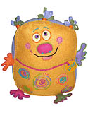 Izog - Felt Friends Chart: Linda Gillum's Funny Face Felt Friends are finally available for purchase online. Meet IZOG - He's sure to be your favorite new pillow buddy.