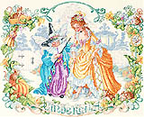 A Fairy Tale to stir countless childhood fantasies. Cinderella steps into a glass slipper and is whisked away in a pumpkin-turned-coach to meet her prince. This gentle scullery maid is transformed into a beautiful princess with the aid of her dazzling Fairy Godmother.