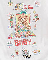 B's  Abound on this "B" is for Baby afghan!