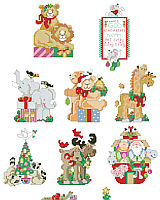 Welcome a new baby with this cheerful and lively collection of Noah’s Ark theme ornaments full of adorable and unusual animals such as moose, alligators and skunk. This collection of 10 detailed and charming ornaments will liven up any tree. 