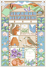 Take a stroll down the whimsical side of nature with this charming sampler.