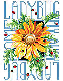 Ladybugs - PDF: Ladybugs is an exquisite counted cross-stitch design with fine detail and realistic shading that captures the beauty of life.