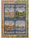 Four Seasons Counted Cross-Stitch: Watch the seasons change from a different perspective of the same scene.