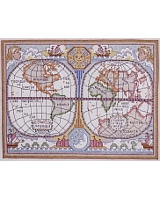 The world depicted in a different kind of map