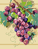 Grapes On The Vine Big Stitch - Chart