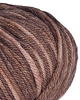 Alpaca fibers give warmth and the silk gives a subtle shimmer to the worsted weight superwash Merino wool in 7 soft colorways.
