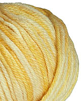 Alpaca fibers give warmth and the silk gives a subtle shimmer to the worsted weight superwash Merino wool in 7 soft colorways.