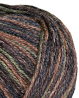 This is a fascinating blend of Superwash Merino, Linen and Silk, in 14 solid and variegated colors of DK weight yarn. Excellent for sweaters and your home.