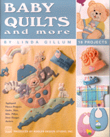 Create baby's first quilt, using warm cuddly fleece fabric in soft pastel colors. Your precious bundle of joy will dream peacefully under a blanket decorated with your choice of bunnies, bears, flowers or Noah's animal friends. You can re-create Linda Gillum's four charming baby quilts using basic embroidery stitches and the blanket stitch for appliquéing. Coordinating hats, jackets, and bibs are quick to make and perfect for shower gifts.