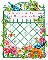 Kooler Design Studio Seven Species of Life - Chai - Cross Stitch