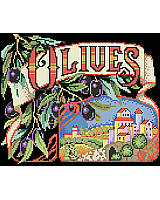 Add some rustic Italian charm to your home with this colorful olive crate label art. A touch of Tuscany is captured in the scene surrounded by plump ripe olives. The perfect touch for your kitchen or dining area with this dramatic design by Barbara Baatz Hillman.
