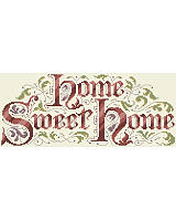 Celebrate your home, family, and friendship with this lovely traditional Home Sweet Home Sign. Long and narrow with an illuminated lettering style, this motif looks great on a plump pillow or welcoming sign. Greet your guests with the homespun charm of this warm sign that adds a lively touch to your home.  